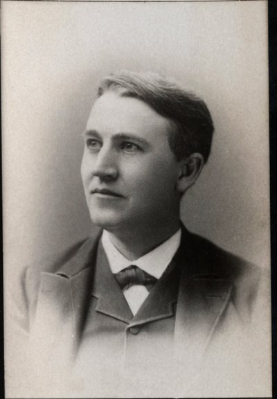 Portrait of Thomas Edison by French Photographer